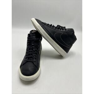 Nike Blazer Mid Premium Patina CU6679-001 Black Leather Sneakers Men's Size 12